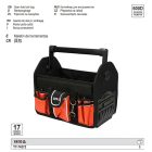 YATO YT-74372 Szerszámtáska csővázas 17 zsebes