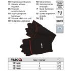 YATO YT-74659 Munkavédelmi kesztyű ujjvég nélküli 10-es