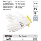 YATO YT-7470 Szerelő kesztyű (mártott FEHÉR) 10-es