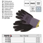 YATO YT-74757 Munkavédelmi kesztyű habosított nitril mártott 8-as csúszásgátlós