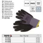 YATO YT-74758 Munkavédelmi kesztyű habosított nitril mártott 9-es csúszásgátlós