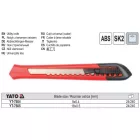 YATO YT-7505 Törhető pengés kés 18 mm