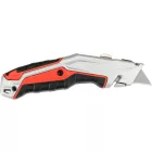 YATO YT-75202 Behúzható tarpézpengés kés övvágó / dobozbontó funkcióval +3 db pótpengével