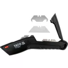 YATO YT-75220 Behúzható trapéz és horogpengés duplakés +2 x 3 db pótpengével
