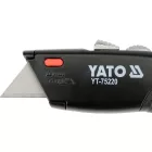 YATO YT-75220 Behúzható trapéz és horogpengés duplakés +2 x 3 db pótpengével