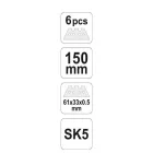 YATO YT-7534 Trapézpengés kés összecsukható + 5db penge