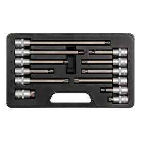   YATO YT-7753 Bit dugókulcs készlet 12 részes Spline 1/2" M5-M17 CrV