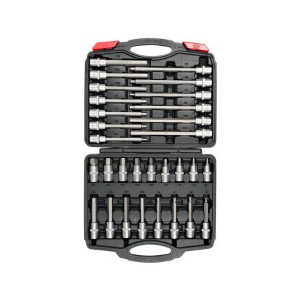 YATO YT-77540 Bit dugókulcs készlet 30 részes Imbusz 1/2" 5-19 mm CrV