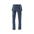 YATO YT-79054 Munkavédelmi farmer hosszúnadrág XL-es méret 17 zsebes sötétkék