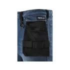 YATO YT-79054 Munkavédelmi farmer hosszúnadrág XL-es méret 17 zsebes sötétkék