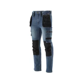   YATO YT-79055 Munkavédelmi farmer hosszúnadrág 2XL-es méret 17 zsebes sötétkék