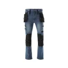 YATO YT-79055 Munkavédelmi farmer hosszúnadrág 2XL-es méret 17 zsebes sötétkék