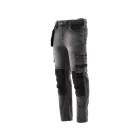 YATO YT-79064 Munkavédelmi farmer hosszúnadrág XL-es méret 17 zsebes szürke