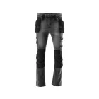 YATO YT-79065 Munkavédelmi farmer hosszúnadrág 2XL-es méret 17 zsebes szürke