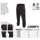 YATO YT-79245 Munkavédelmi deréknadrág 2XL-es méret COMFY