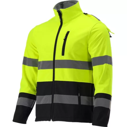 YATO YT-79399 Jól láthatósági magas nyakú szoftshell kabát ORIOLUS S. XXXL