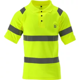   YATO YT-79414 Jól láthatsági rövid ujjú galléros gombos póló ORIOLUS S. XXL