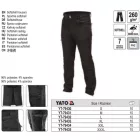 YATO YT-79431 Munkavédelmi softshell deréknadrág fekete M-es méret