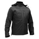 YATO YT-79551 Munkavédelmi softshell kabát kapucnival fekete M-es méret 3 zsebes