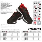 YATO YT-80516 Munkavédelmi cipő 46-os méret sportos alacsony szárú S1P