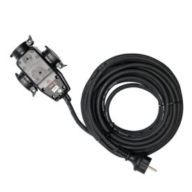   YATO YT-81162 Hosszabbító lengőkábel gumiszigetelt 3 dugalj 20 m 3 x 1,5 mm2