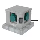 YATO YT-81272 Kültéri csatlakozóelosztó aljzat CUBE IP44 4 x 230V