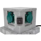 YATO YT-81272 Kültéri csatlakozóelosztó aljzat CUBE IP44 4 x 230V