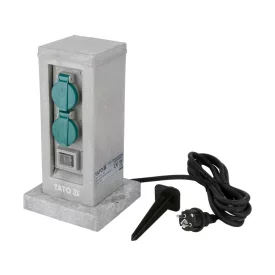   YATO YT-81273 Kültéri csatlakozóeosztó altzat TOWER GREAY  IP44 4 x 230V