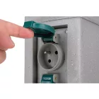 YATO YT-81273 Kültéri csatlakozóeosztó altzat TOWER GREAY  IP44 4 x 230V