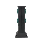 YATO YT-81274 Kültéri csatlakozóelosztó aljzat TOWER BLACK IP44 4 x 230V