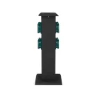 YATO YT-81275 Kültéri csatlakozóelosztó aljzat METAL TOWER BLACK IP44 4 x 230V