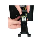 YATO YT-81276 Kültéri csatlakozóelosztó aljzat időkapcsolóval METAL TOWER BLACK IP44 4 x 230V