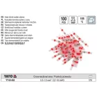 YATO YT-81451 Zsugorcső 0,25-0,34 mm2 (100 db/cs)