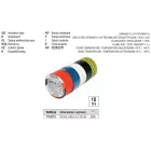 YATO YT-8173 Szigetelőszalag 19 x 0,13 mm x 20 m öt színű (10 db/cs)