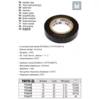 YATO YT-8174 Szigetelőszalag 25 x 0,19 mm x 20 m fekete