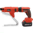 YATO YT-82075 18V gipszkartonbehajtó tárazható 1 x 4 Ah akkuval és töltővel kofferben