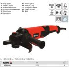 YATO YT-82104 Elektromos sarokcsiszoló M14 180 mm 2000 W