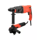 YATO YT-821200 Fúrókalapács 900W 3,2J SDSPlus + sarokcsiszoló 750W 125mm 12000Rpm készlet