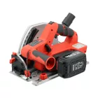 YATO YT-821701 Akkumulátoros merülőfűrész 18V 4Ah 140mm szénkefe nélküli motor + vezetősín (1db 4Ah akku +töltő)