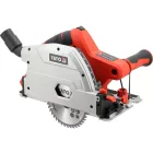 Yato YT-821702 Akkumulátoros merülőfűrész 140mm szénkefe nélküli motorral vezetősínnel, 2db szorítóval (akku és töltő nélékül)