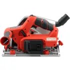 Yato YT-821702 Akkumulátoros merülőfűrész 140mm szénkefe nélküli motorral vezetősínnel, 2db szorítóval (akku és töltő nélékül)