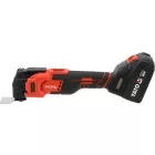 YATO YT-82226 Akkumulátoros multifunkciós gép szénkefe nélküli motorral (töltő + 1 x 4 Ah akkuval)