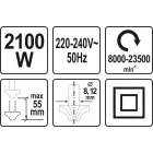YATO YT-82380 Elektromos felsőmaró 2100W