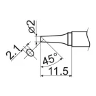 YATO YT-82496 Forrasztópákahegy T12 BC2 típus