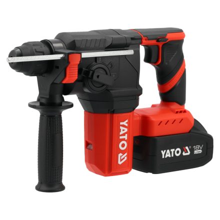 YATO YT-827722 Akkus fúrókalapács SDS+ BL motor 18V (töltő + 2x4Ah akku)