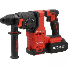   YATO YT-827725 Akkuulátoros fúrókalapács 18V 4Ah SDS Plus 2,4J szénkefe nélküli motor (1x akku + töltő)