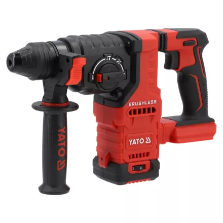 YATO YT-827726 Akkuulátoros fúrókalapács 18V SDS Plus 2,4J szénkefe nélküli motor (akku + töltő nélkül)
