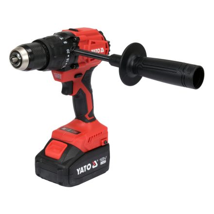 YATO YT-8277915 Akkus fúró-csavarozó 120 Nm szénkefe nélküli 18 V (2 x 4,0 Ah akku + töltő)