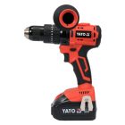 YATO YT-82791 Akkus ütvefúró-csavarozó 75 Nm szénkefe nélküli 18 V Li-Ion (2 x 3 Ah akku + töltő)