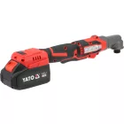YATO YT-828030 Elektromos racsni akkumulátoros 18V 160NM rövid felépítésű szénkefe nélküli motorral (1 x 4Ah akkuval és töltővel)